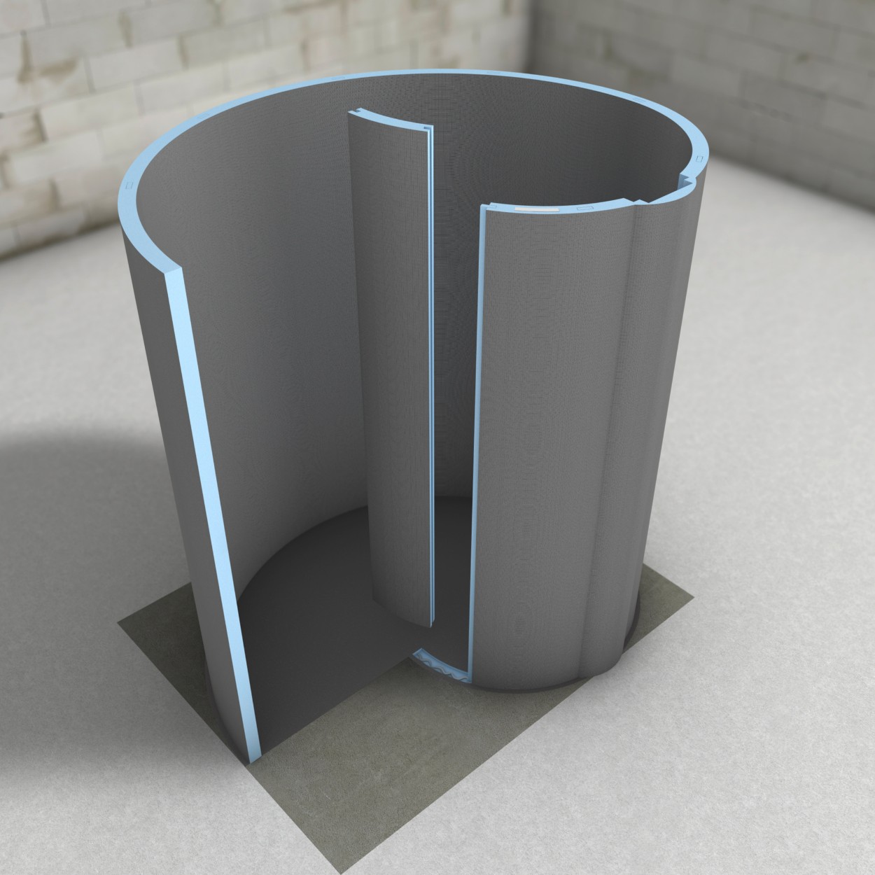 Wedi Fundo Nautilo Inloopdouche
